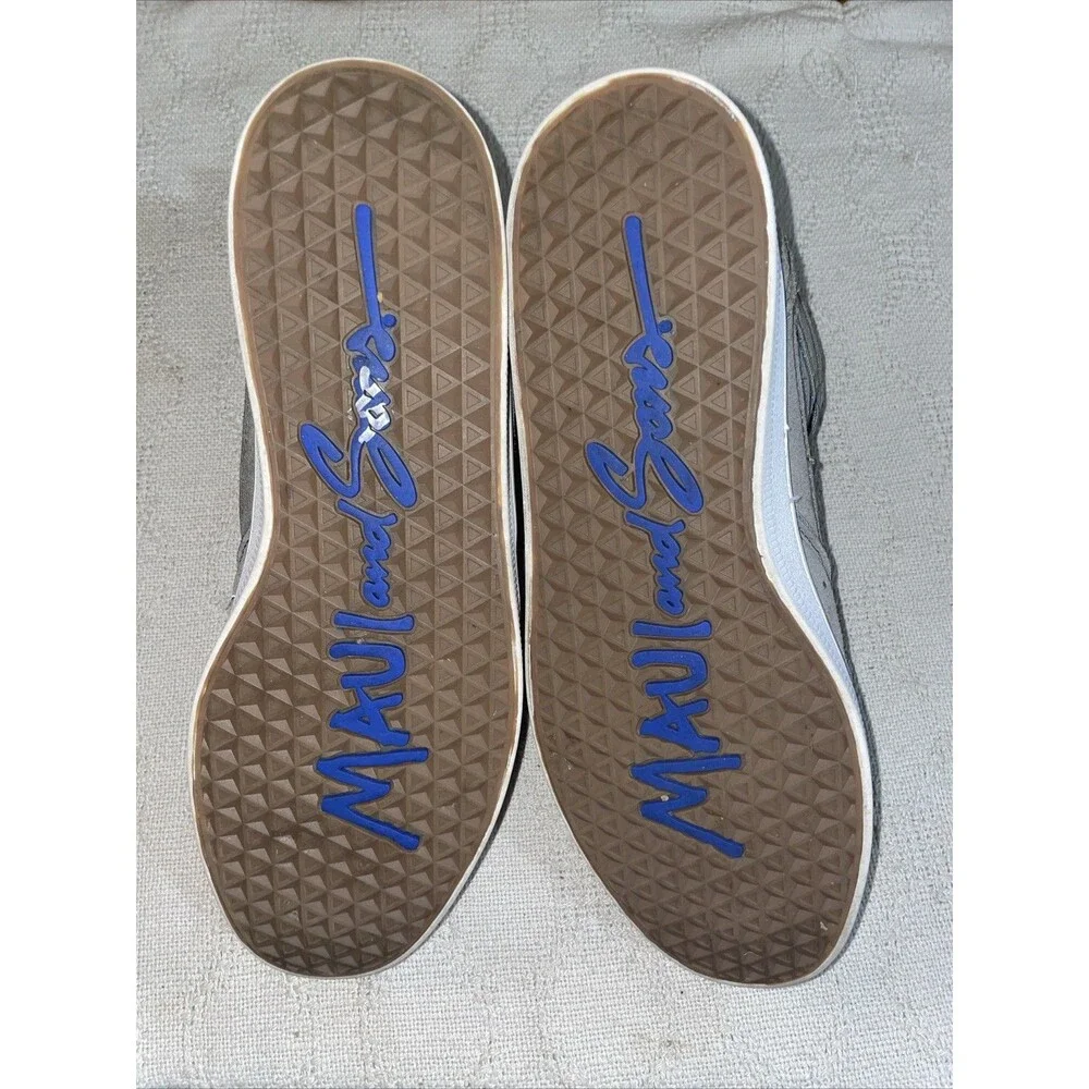 Maui & Sons Men’s Ankle Top Sneakers Size 11 M Gray Leather Outdoors Athleisure
